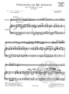 Concerto en Re Mineur von Tomaso Giovanni Albinoni 