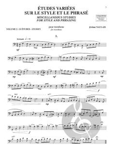 Etudes Variees Sue le Style Phrase Vol. 2 von Jérôme Naulais 