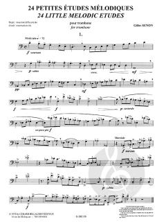 24 Petites Etudes Melodiques von Gilles Senon 