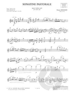 Sonatine Pastorale von Darius Milhaud 