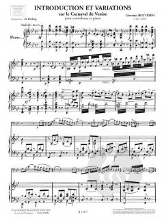 Introduction et Variations sur le Carnaval de Venise von Giovanni Bottesini 