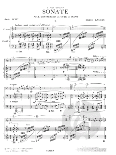 Sonate von Serge Lancen 