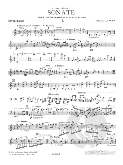 Sonate von Serge Lancen 