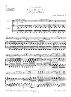 Sonate 3 op. 43 von Günter Raphael 