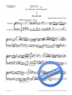 Duo op. 47,4 von Günter Raphael 