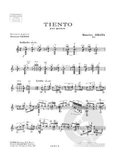 Tiento von Maurice Ohana 