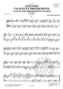 10 Etudes Faciles et Progressives von Jean-Michel Damase 