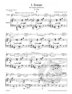 1. Sonate für Violine und Klavier op. 30 von Gerhard Frommel im Alle Noten Shop kaufen