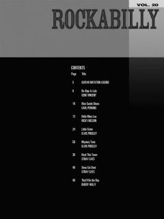 Guitar Play-Along Vol. 20: Rockabilly 