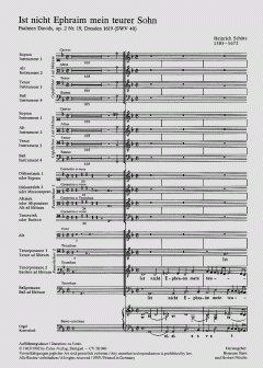 Ist nicht Ephraim mein teurer Sohn (Heinrich Schütz) 