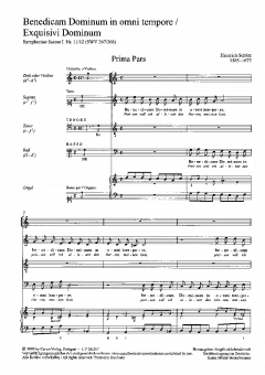 Benedicam Dominum; Exquisivi Dominum (Heinrich Schütz) 