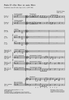 Der Herr ist mein Hirt (Heinrich Schütz) 