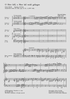 O Herr, hilf, o Herr lass wohl gelingen (Heinrich Schütz) 