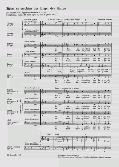 Siehe, es erschien der Engel des Herrn (Heinrich Schütz) 