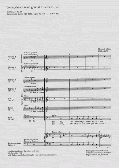 Siehe, dieser wird gesetzt zu einem Fall (Heinrich Schütz) 