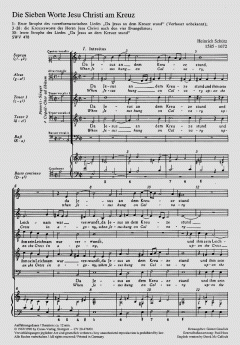 Die Sieben Worte Jesu am Kreuz (Passionsmusik SWV 478) (Heinrich Schütz) 