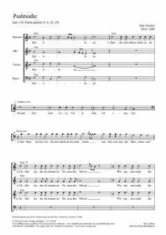 Psalmodie (zum 118. Psalm gesetzt) (Otto Nicolai) 