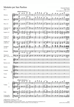 Mottetto per San Paolino von Giacomo Puccini 