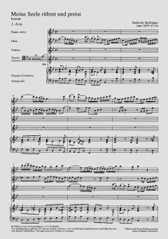 Meine Seele rühmt und preist BWV 189 / Anh. II 23 (Georg Melchior Hoffmann) 