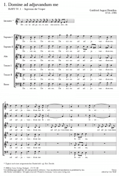 Lateinische Musik zur Vesper (Gottfried August Homilius) 