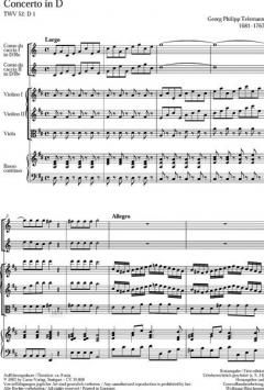Concerto per due Corni in D TWV 52:D1 (Georg Philipp Telemann) 
