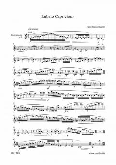 Rubato Capriccioso für Bass-Klarinette von Hans Kraus-Hübner 
