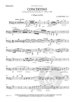 Concertino op. 77 von Jan Koetsier 