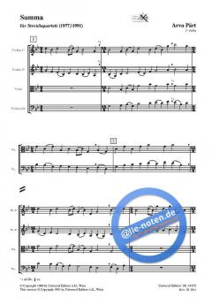 Summa von Arvo Pärt 
