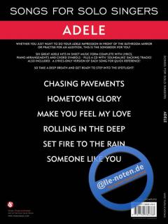 Songs For Solo Singers von Adele 