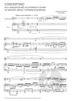 Concertino pour Saxophone von Roman Palester 