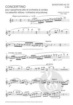 Concertino pour Saxophone von Roman Palester 