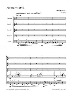 4 Pieces for 5 Right Hands at 1 Piano von Mike Cornick 