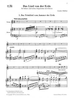 Das Lied von der Erde Supplement Bd. II von Gustav Mahler 