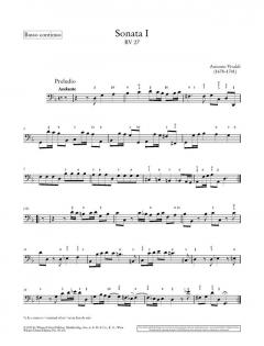 Sonaten für Violine und Basso continuo op. 2 von Antonio Vivaldi 