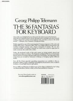 The 36 Fantasias For Keyboard von Georg Philipp Telemann 