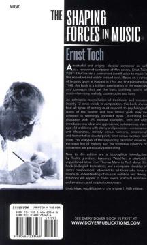 The Shaping Forces in Music von Ernst Toch 