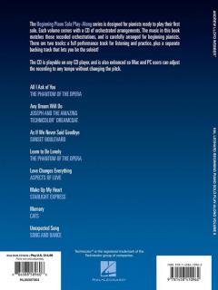 Beginning Piano Solo Play-Along Vol. 8: Andrew Lloyd Webber 