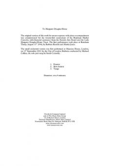 A History of the The Dansant von Richard Rodney Bennett 