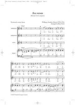 Ave Verum von Wolfgang Amadeus Mozart 