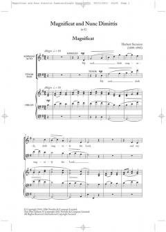 Magnificat And Nunc Dimittis In G (New Engraving) von Herbert Sumsion 