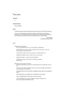 Voce Mea von Tarik O'Regan 