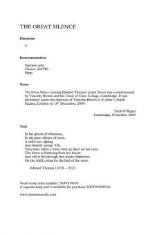 The Great Silence von Tarik O'Regan 