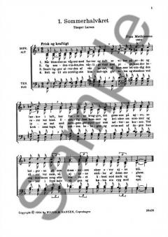Fire Sange af Thoger Larsen To Sange af Otto Gelsted For Blandet Kor 