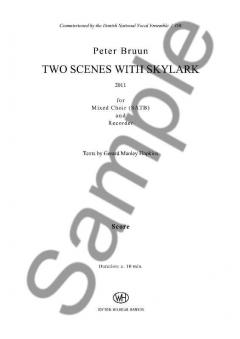 Two Scenes With Skylark For Chorus And Recorder (Peter Bruun) 