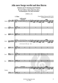 Alle eure Sorge werfet auf den Herrn TVWV 1:71 von Georg Philipp Telemann 