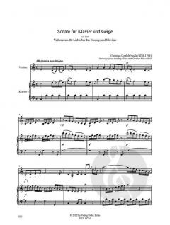 Sonaten für Klavier und Violine von Christian Gottlob Neefe im Alle Noten Shop kaufen (Partitur)