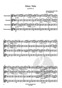 Walzer op. 39/15 von Johannes Brahms 