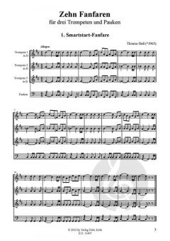 10 Fanfaren für drei Trompeten und Pauken (Thomas Buß) 
