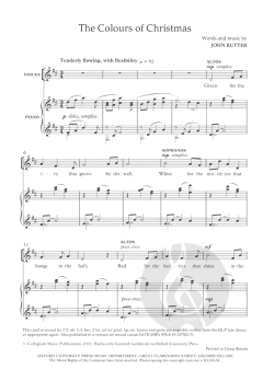 The Colours Of Christmas (John Rutter) 