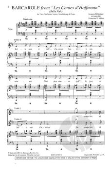 Barcarole aus 'Hoffmanns Erzählungen' (Jacques Offenbach) 